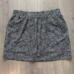 Lou & Grey Blue/Grey Leopard Skort, Size Large